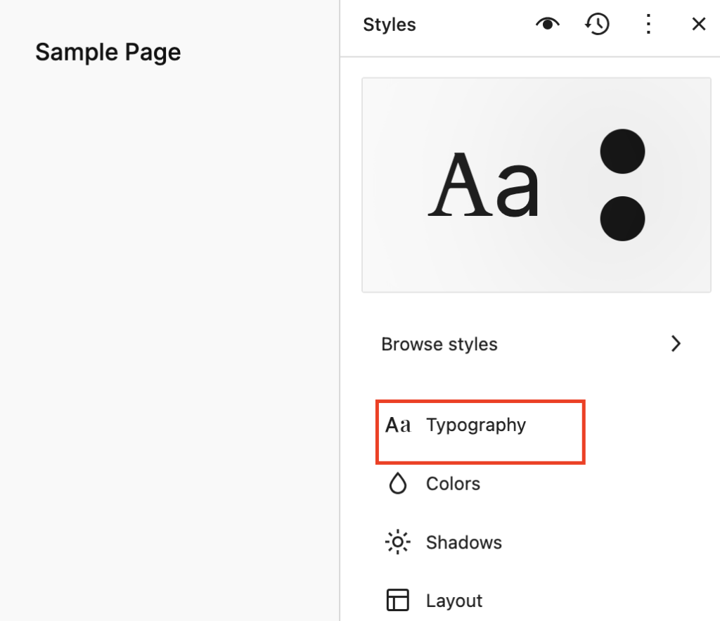 WordPress Block Editor Global Styles